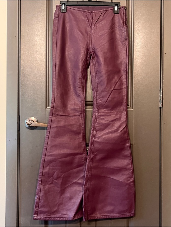 Free People Pants - Free People Women’s Penny Pull-On Flare Pants in Plum Purple, Size 25